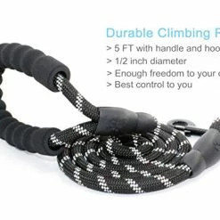 Mia's Pet Supply Strong Dog Leash With Comfortable Padded Handle Leashes And Harness