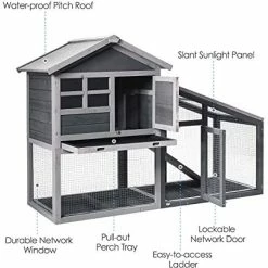 Discount 🥰 Mia's Pet Supply Tangkula Large Chicken Coop With Ventilation Door, Removable Tray, Ramp ❤️ 16 Mia's Pet Supply Tangkula Large Chicken Coop With Ventilation Door, Removable Tray, Ramp