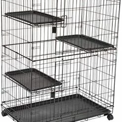 Mia's Pet Supply Rabbit Houses & Accessories Large 3-Tier Cat Cage Playpen Box Crate Kennel