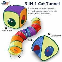 Mia's Pet Supply Cat Toys Cat Tunnel Toy And Cubes Combo, Cat Tunnels For Indoor Cats