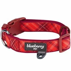 Mia's Pet Supply Blueberry Style Designer Padded Adjustable Dog Collar