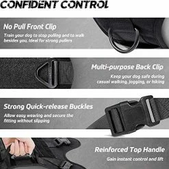 Best reviews of 🔔 Mia's Pet Supply Leashes And Harness Tactical 🐶 Dog Harness Vest Large With Handle 🤩 18 Mia's Pet Supply Leashes And Harness Tactical Dog Harness Vest Large With Handle