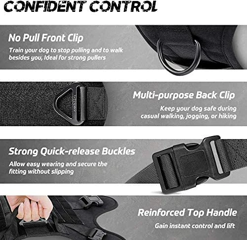 Best reviews of 🔔 Mia's Pet Supply Leashes And Harness Tactical 🐶 Dog Harness Vest Large With Handle 🤩 4 Mia's Pet Supply Leashes And Harness Tactical Dog Harness Vest Large With Handle