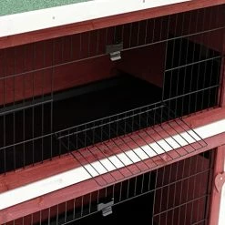 Buy 👏 Mia's Pet Supply PawHut 54" 2-Story Weatherproof Stackable Elevated Wooden Rabbit Hutch Rabbit Houses & Accessories 🎁 11 Mia's Pet Supply PawHut 54