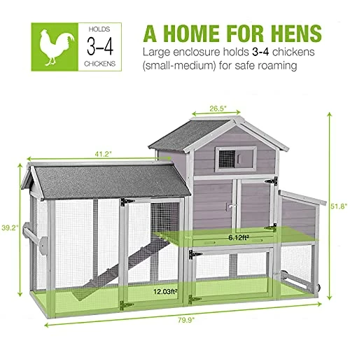 Top 10 π Mia's Pet Supply Chicken Coop With Run Outdoor Hen House Chicken Coop Cages π 6 Mia's Pet Supply Chicken Coop With Run Outdoor Hen House Chicken Coop Cages