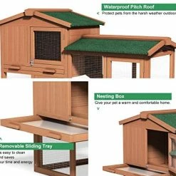 Best deal 😉 Mia's Pet Supply Rabbit Houses & Accessories Tangkula Large Chicken Coop, 58" Wooden Hen House 🤩 15 Mia's Pet Supply Rabbit Houses & Accessories Tangkula Large Chicken Coop, 58