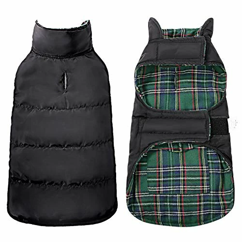 Best Sale 😉 Mia's Pet Supply Apparel KAMA BRIDAL Plaid 🐶 Dog Fleece Vest, Reversible Warm 🐶 Dog Clothes, 🥰 11 Mia's Pet Supply Apparel KAMA BRIDAL Plaid Dog Fleece Vest, Reversible Warm Dog Clothes,