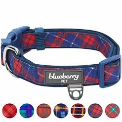 Mia's Pet Supply Blueberry Style Designer Padded Adjustable Dog Collar