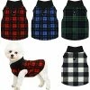 Mia's Pet Supply Vest Dog Sweater Set Of 4 Buffalo Plaid Dog Pullover Apparel