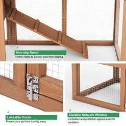 Best deal 😉 Mia's Pet Supply Rabbit Houses & Accessories Tangkula Large Chicken Coop, 58" Wooden Hen House 🤩 16 Mia's Pet Supply Rabbit Houses & Accessories Tangkula Large Chicken Coop, 58