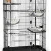 Mia's Pet Supply Deluxe Cat Home - Cat Cage, Black Houses, Pens & Crates