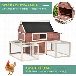 Discount π Mia's Pet Supply PawHut 114" Chicken Coop Wooden Large Hen House Rabbit Hutch β 13 Mia's Pet Supply PawHut 114