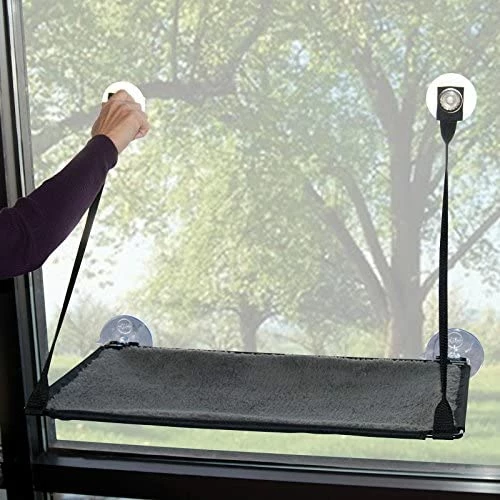 Promo ✔️ Mia's Pet Supply K&H Pet Products EZ Mount Window Kitty Sill Gray Bedding 🎁 4 Mia's Pet Supply K&H Pet Products EZ Mount Window Kitty Sill Gray Bedding