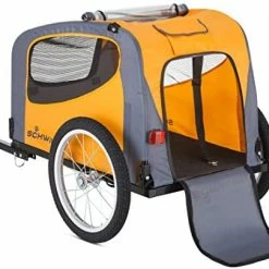 Mia's Pet Supply Schwinn Rascal Bike Pet Trailer, For Small And Large Dogs, Small, Orange