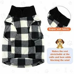 Promo 🌟 Mia's Pet Supply Vest 🦮 Dog Sweater Set Of 4 Buffalo Plaid 🦮 Dog Pullover Apparel 😉 14 Mia's Pet Supply Vest Dog Sweater Set Of 4 Buffalo Plaid Dog Pullover Apparel