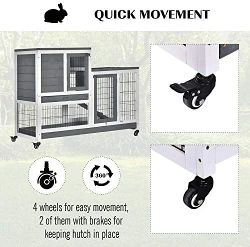 Discount โ Mia's Pet Supply PawHut Wooden Indoor Rabbit Hutch Elevated Cage Habitat Rabbit Houses & Accessories ๐ 6 Mia's Pet Supply PawHut Wooden Indoor Rabbit Hutch Elevated Cage Habitat Rabbit Houses & Accessories