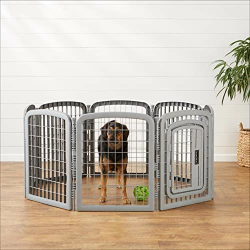 Deals ⭐ Mia's Pet Supply Plastic Pet Pen Fence Enclosure With Gate - Houses, Pens & Crates 🥰 7 Mia's Pet Supply Plastic Pet Pen Fence Enclosure With Gate - Houses, Pens & Crates
