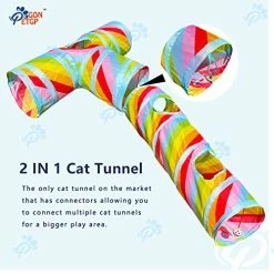 Mia's Pet Supply Cat Toys Cat Tunnel Toy And Cubes Combo, Cat Tunnels For Indoor Cats