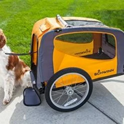 Mia's Pet Supply Schwinn Rascal Bike Pet Trailer, For Small And Large Dogs, Small, Orange