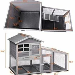 Mia's Pet Supply Aivituvin Rabbit Hutch Indoor And Outdoor, Bunny Cage