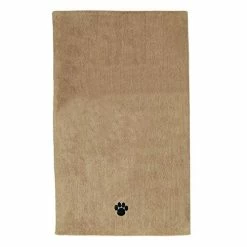 Mia's Pet Supply DII Bone Dry Microfiber Dog Bath Towel With Embroidered Paw Print Hygiene