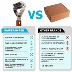 Mia's Pet Supply PawsPamper Extra Wide Undercoat Rake For Medium To Large Dogs, Cats - 20 Blade Hygiene