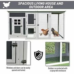 Mia's Pet Supply Chicken Coop Cages PawHut 63