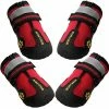 Mia's Pet Supply QUMY Dog Boots Waterproof Shoes With Reflective Velcro Rugged Anti-Slip Apparel