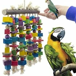 Mia's Pet Supply Aviary & Perches Delokey Large Bird Parrot Chewing Toy - Large Macaws Cokatoos, African Grey