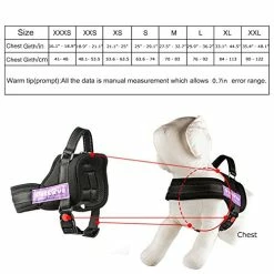 Mia's Pet Supply : Soft Leash Padded No Pull Dog Harness With All Kinds Of Size (XXX Small, Black)