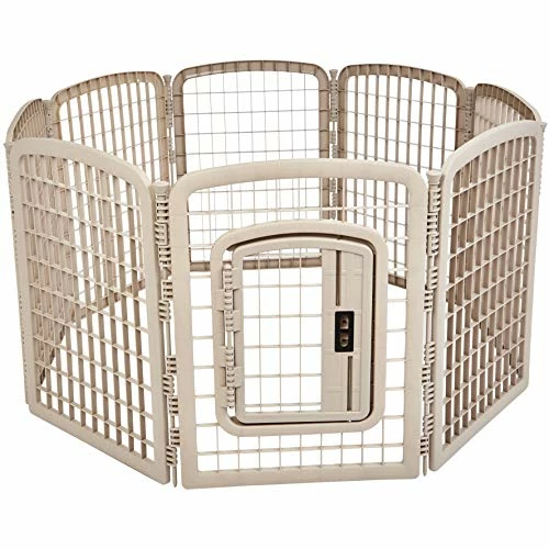 Deals ⭐ Mia's Pet Supply Plastic Pet Pen Fence Enclosure With Gate - Houses, Pens & Crates 🥰 10 Mia's Pet Supply Plastic Pet Pen Fence Enclosure With Gate - Houses, Pens & Crates
