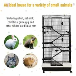 New โ Mia's Pet Supply Rabbit Houses & Accessories PawHut 6-Tier Tall Rabbit Cage For Hamsters, Chinchillas, & Gerbils ๐ฅฐ 11 Mia's Pet Supply Rabbit Houses & Accessories PawHut 6-Tier Tall Rabbit Cage For Hamsters, Chinchillas, & Gerbils