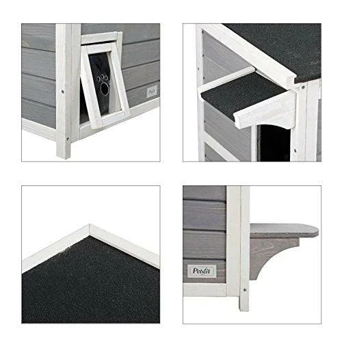 Cheapest ✔️ Mia's Pet Supply Petsfit 2-Story Kitty Cat House Houses, Pens & Crates 🔔 3 Mia's Pet Supply Petsfit 2-Story Kitty Cat House Houses, Pens & Crates