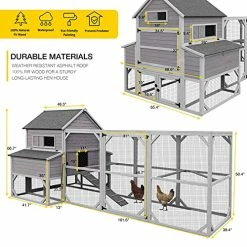 Outlet ✔️ Mia's Pet Supply 47ft² Super Large Chicken Coop Outdoor Wooden Hen House 😍 8 Mia's Pet Supply 47ft² Super Large Chicken Coop Outdoor Wooden Hen House