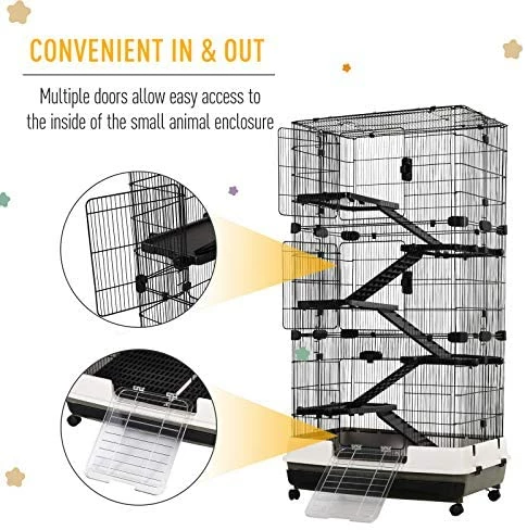 New โ Mia's Pet Supply Rabbit Houses & Accessories PawHut 6-Tier Tall Rabbit Cage For Hamsters, Chinchillas, & Gerbils ๐ฅฐ 6 Mia's Pet Supply Rabbit Houses & Accessories PawHut 6-Tier Tall Rabbit Cage For Hamsters, Chinchillas, & Gerbils