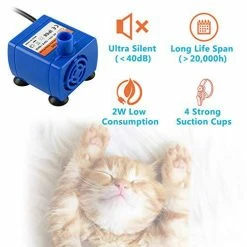 Mia's Pet Supply Veken Automatic Cat Water Fountain Hygiene