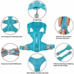 New 💯 Mia's Pet Supply No Pull 🐕 Dog Harness Front Clip Heavy Duty Reflective Easy Control Handle For Large 🐕 Dog Leashes And Harness ✨ 32 Mia's Pet Supply No Pull Dog Harness Front Clip Heavy Duty Reflective Easy Control Handle For Large Dog Leashes And Harness