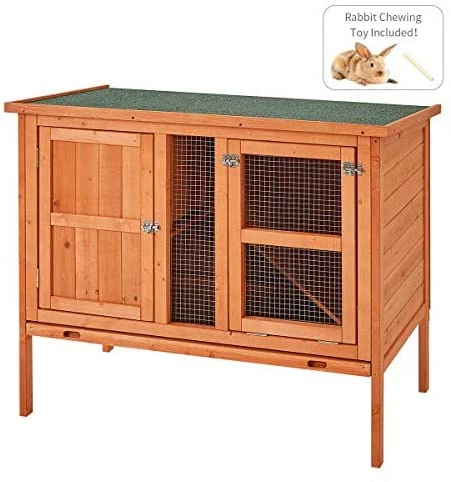 Cheap 🔥 Mia's Pet Supply Rabbit Hutch 2-Tier 40" Rabbit Cage Outdoor Large Wooden Bunny House 🔔 1 Mia's Pet Supply Rabbit Hutch 2-Tier 40" Rabbit Cage Outdoor Large Wooden Bunny House