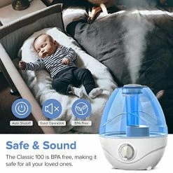 Mia's Pet Supply LEVOIT Humidifiers For Bedroom, 2.4L Ultrasonic Cool Mist Humidifier