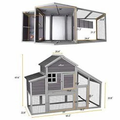 Mia's Pet Supply Chicken Coop Cages Chicken Coop Large Hen House Poultry Cage With Run