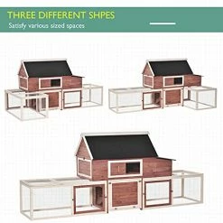 Discount π Mia's Pet Supply PawHut 114" Chicken Coop Wooden Large Hen House Rabbit Hutch β 11 Mia's Pet Supply PawHut 114