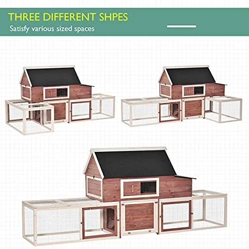 Discount π Mia's Pet Supply PawHut 114" Chicken Coop Wooden Large Hen House Rabbit Hutch β 3 Mia's Pet Supply PawHut 114" Chicken Coop Wooden Large Hen House Rabbit Hutch