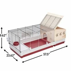 Mia's Pet Supply : Rabbit Hutch Extension | Wood Rabbit Hutch Extension Fits Midwest Models 158 & 158XL : Pet Supplies Rabbit Houses & Accessories