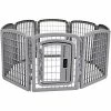 Mia's Pet Supply Plastic Pet Pen Fence Enclosure With Gate - Houses, Pens & Crates