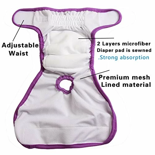 Deals ๐งจ Mia's Pet Supply : JoyDaog(3 Pack Small ๐ Dog Diapers For Female Reusable Premium Puppy Wrap S ๐ 4 Mia's Pet Supply : JoyDaog(3 Pack Small Dog Diapers For Female Reusable Premium Puppy Wrap S