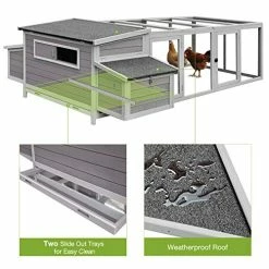 Mia's Pet Supply 103in Large Chicken Coop Outdoor Wooden Chicken House