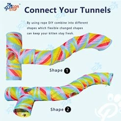 Mia's Pet Supply Cat Toys Cat Tunnel Toy And Cubes Combo, Cat Tunnels For Indoor Cats