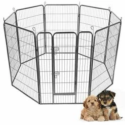Brand new 👏 Mia's Pet Supply Giantex 24/32/40/48 Inch 🐕 Dog Playpen With Door, 16/8 Panel Pet Playpen ⭐ 20 Mia's Pet Supply Giantex 24/32/40/48 Inch Dog Playpen With Door, 16/8 Panel Pet Playpen