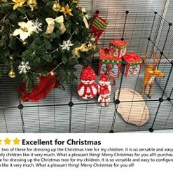 Mia's Pet Supply : Tespo Pet Playpen, Small Animal Cage Indoor Portable Metal Wire Yd Fence