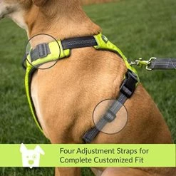 Mia's Pet Supply Leashes And Harness Tuff Mutt Dog Harness For Medium & Large Breeds, Easy On Easy Off